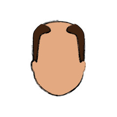 Elder man faceless cartoon icon vector illustration graphic design