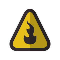 Caution danger sign icon vector illustration graphic design