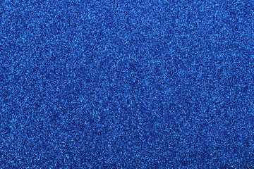 Blue glitter as abstract background