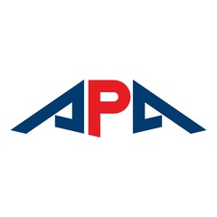 letter A P and A logo vector. - obrazy, fototapety, plakaty
