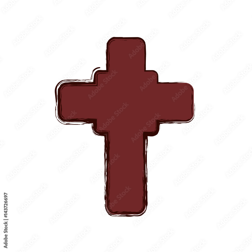 Poster Christianity cross symbol icon vector illustration graphic design - Posters