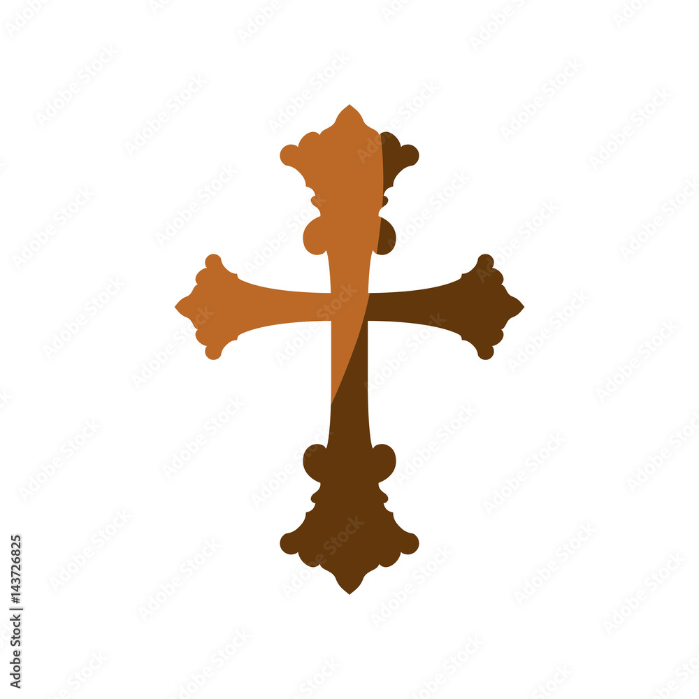 Poster Christianity cross symbol icon vector illustration graphic design - Posters