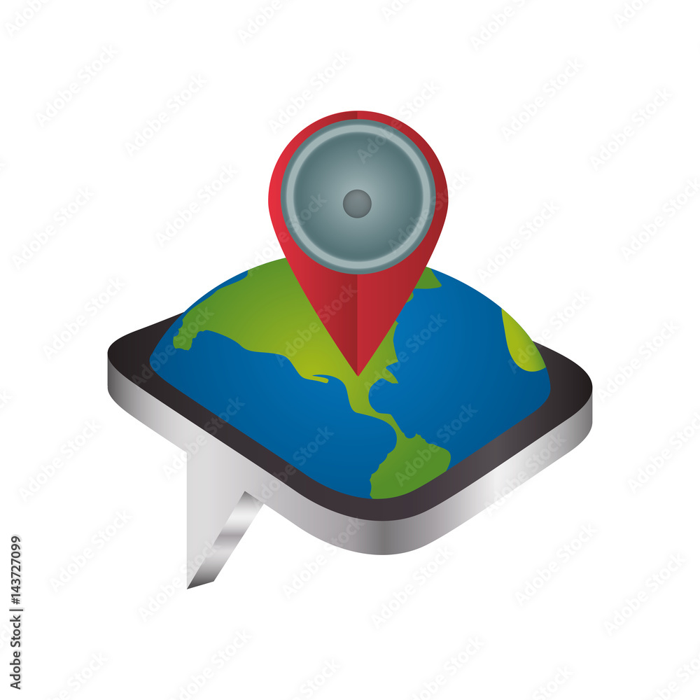 Poster gps map pointer icon vector illustration graphic design