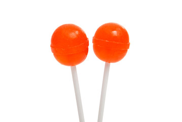 Lollipop on a stick isolated