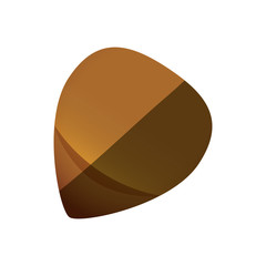 Guitar pick isolated icon vector illustration graphic design