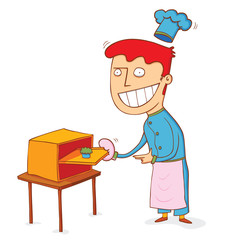 fresh from the oven cake