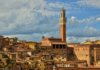 Fototapeta na wymiar Blick auf Siena