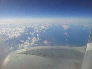 Fototapeta na wymiar Finnair in der Luft
