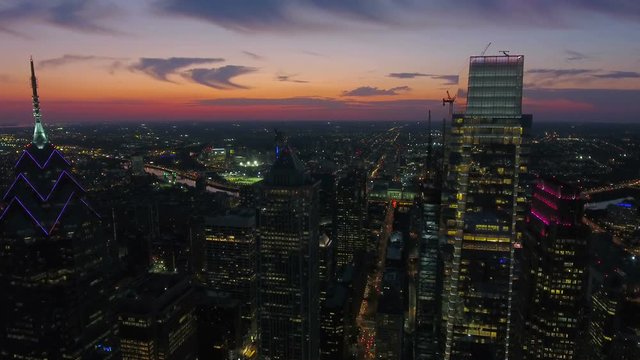 Aerial Pennsylvania Philadelphia September 2016 4K