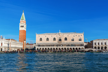 Campanile and Doge's Palace seen from lagoon