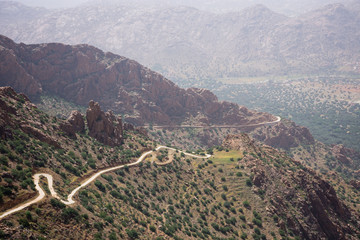 Paysage de montagne, Tagdicht, Anti-Atlas, Maroc