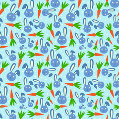 Easter seamless pattern background retro vintage design vector.