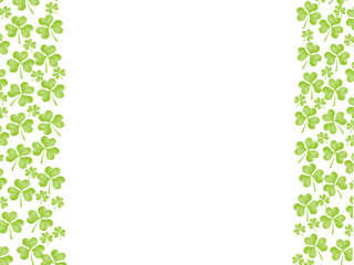 クローバー　シロツメクサ　フレーム
