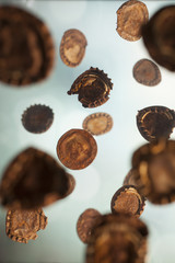 Rusty caps falling