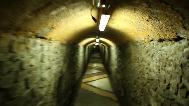 Dark hallway in Polanco Polanco Elevator (Ascensor Polanco) 1915, Valparaiso, Chile