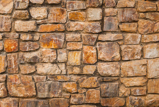 stone pattern of  decorative  fence wall