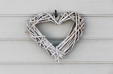 Grey heart shaped decoration - Powered by Adobe