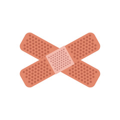adhesive bandages icon over white background. colorful design. vector illustration