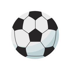 Fototapeta premium soccer ball icon over white background. colorful design. vector illustration
