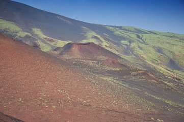 The island of Sicily. Mount Etna.   