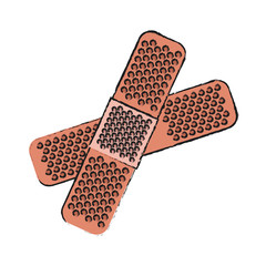 adhesive bandages icon over white background. vector illustration