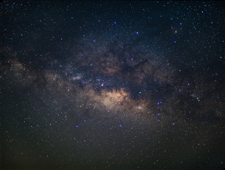Milky way in night sky.