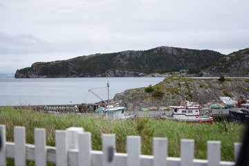 Northern harbour with fishing boats