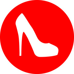Red High Heel Shoe