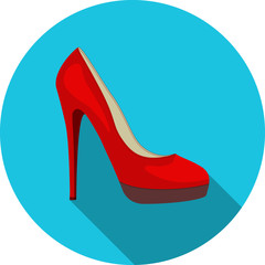 Red High Heel Shoe