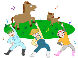 楽しい牧場の仕事