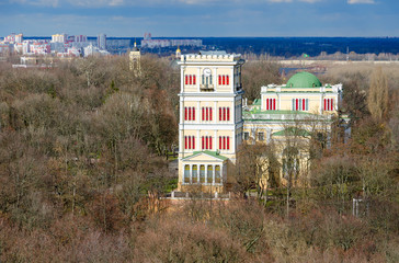 Top view of Rumyantsev-Paskevich Palace, Gomel, Belarus
