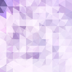 Obraz premium Background of violet, white geometric shapes. Abstract triangle geometrical background. Mosaic pattern. Vector EPS 10. Vector illustration