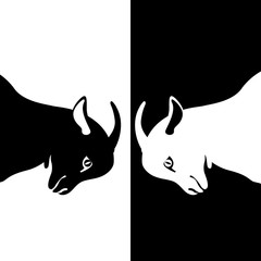 two kid goat  vector illustration 