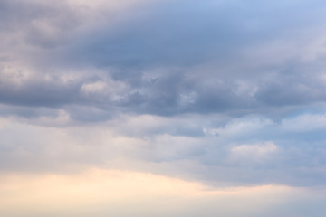 夕方の曇り空２