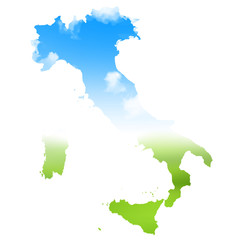 イタリア　空　地図　アイコン 