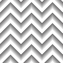 Seamless ZigZag Pattern. Abstract  Monochrome Line  Background