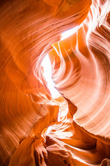 Naturkunstwerke im Lower Antelope Canyon