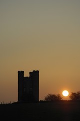 Fototapeta premium castle sunset