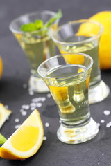Alcohol lemon drink