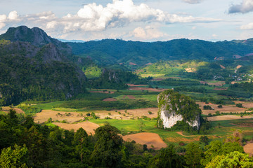 Fototapeta na wymiar Phu Langka National Park, Phayao, Thailand.