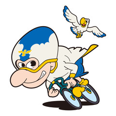 競輪選手キャラクター、競輪、自転車競技、カモメ男