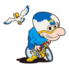 競輪選手キャラクター、競輪、自転車競技、カモメ男