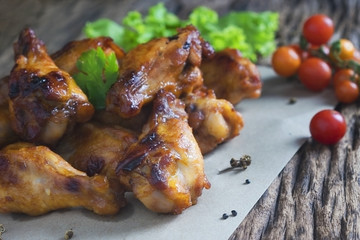 Oven roasted chicken wings