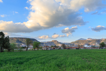 Green fields near Mugla, Turkey