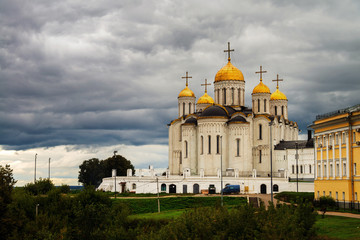 Fototapeta na wymiar Vladimir, Russia. Church the Assumption Cathedra