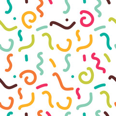 Obraz premium Hipster Memphis Style Geometric Pattern.