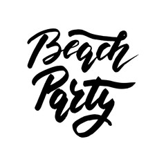 Fototapeta premium Beach party - lettering design for posters, flyers