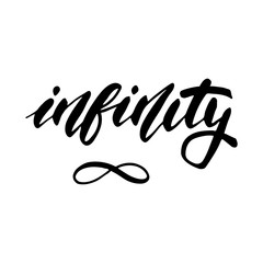 Obraz premium Infinity symbol - inspirational lettering design