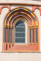 historisches prunkvolles Fenster Limburger Dom (St. Georg,  Georgsdom) Limburg an der Lahn Rheinland-Pfalz