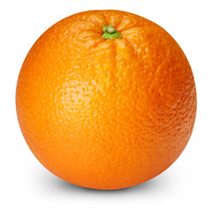 Ripe orange isolated